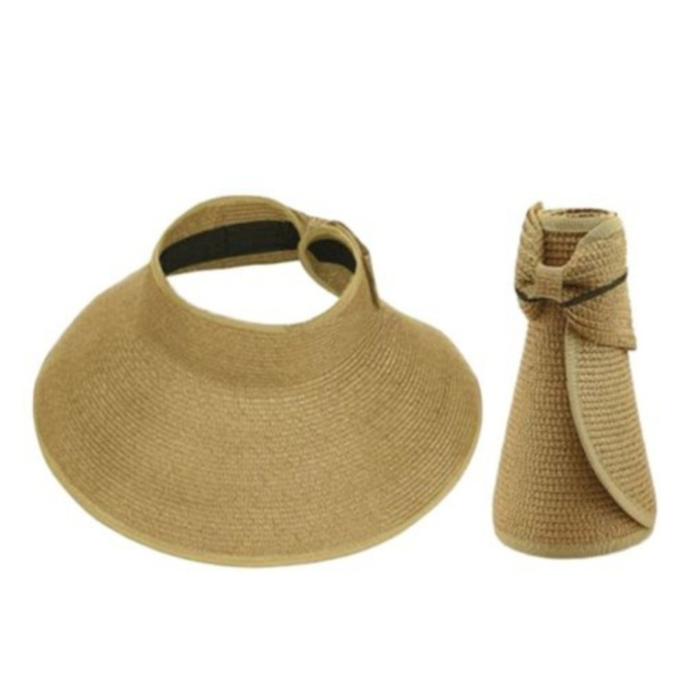 TAN ROLL UP HAT - Picture 2 of 2